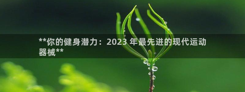 尊龙人生就是博首页：**你的健身潜力：2023 年最